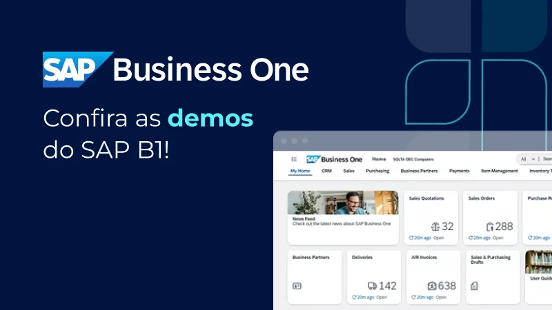 Confira as demonstrações do SAP B1